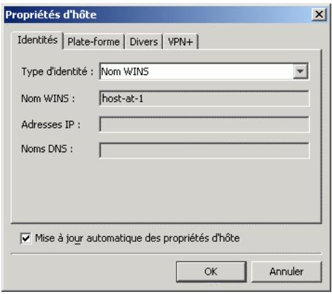 F-SECURE POLICY MANAGER 7.0 - Propriétés d'hôte - 1