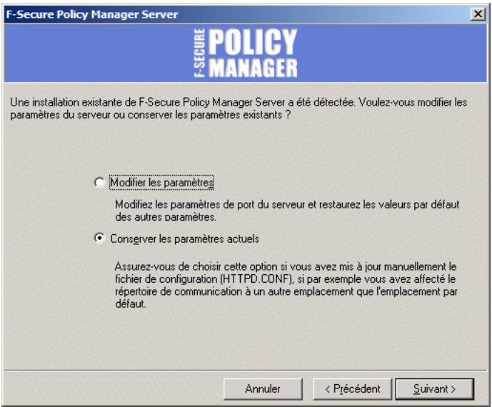 F-SECURE POLICY MANAGER 8.0 - Étape 7. - 1