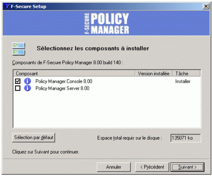 F-SECURE POLICY MANAGER 8.0 - Etape 3. - 2