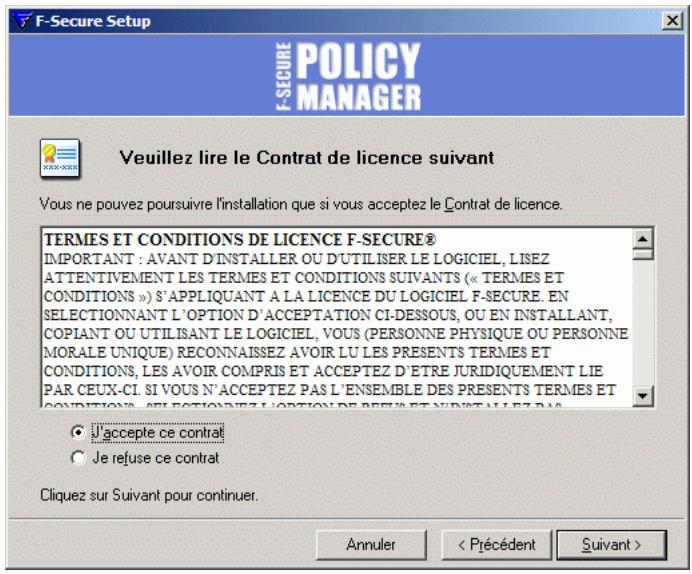 F-SECURE POLICY MANAGER 8.0 - Etape 3. - 1