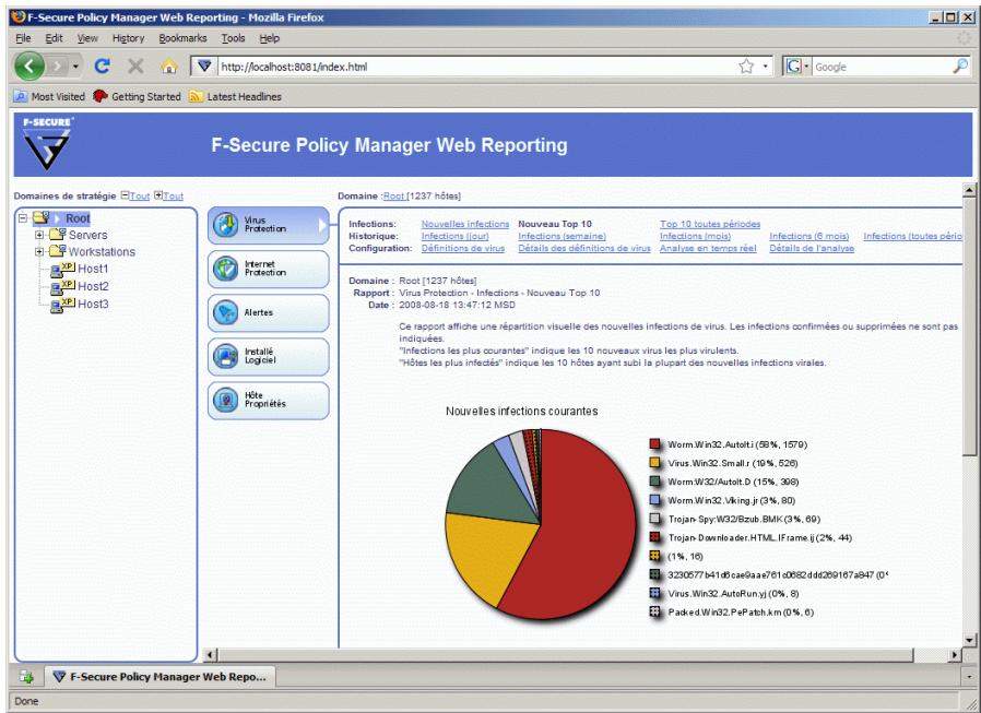 F-SECURE POLICY MANAGER 8.0 - Génération d'un rapport - 1