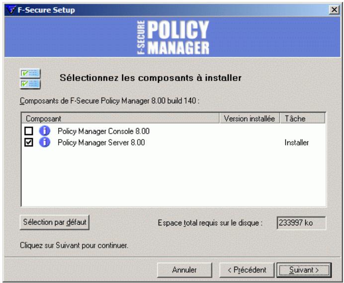F-SECURE POLICY MANAGER 8.0 - Etape 4. - 1