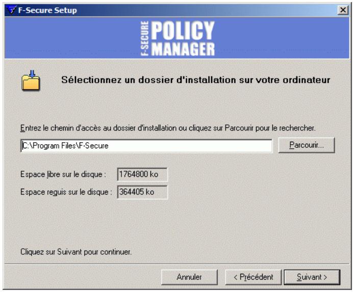 F-SECURE POLICY MANAGER 8.0 - Etape 4. - 2