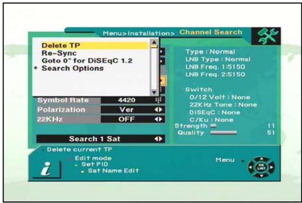 DRAKE DIGITAL ESR-D104 - Recherche Canaux - 1) DisEqC 1.2 (antenne motorisée) - 9