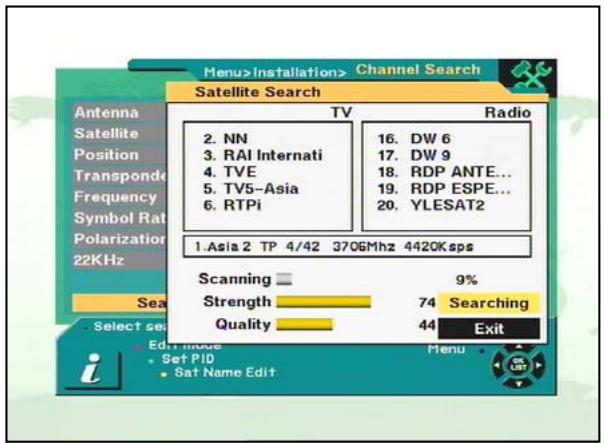 DRAKE DIGITAL ESR-D104 - Recherche Canaux - 1) DisEqC 1.2 (antenne motorisée) - 6