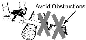 POULAN PRO PP4018 - Avoid Pull-In: - 2