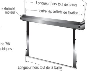 DA-LITE TENSIONED COSMOPOLITAN ELECTROL - SPECIFICATIONS SUGGÉRÉS : - 7