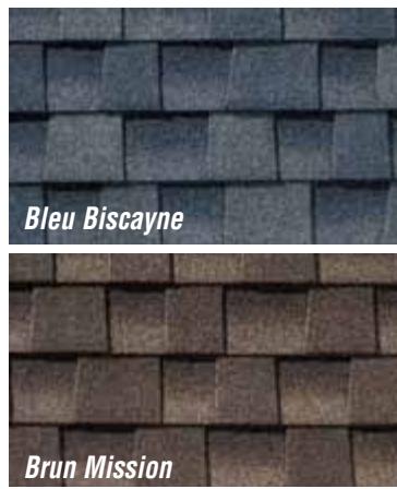 GAF RESIDENTIAL ROOFING FULL-LINE - Regional Colors (Voir le tableau sur la page opposée pour la disponibilité) - 4