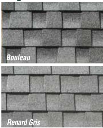 GAF RESIDENTIAL ROOFING FULL-LINE - Regional Colors (Voir le tableau sur la page opposée pour la disponibilité) - 1