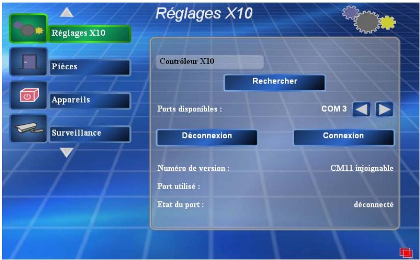 DIGITAL HOME CONCEPT EXDOMUS PREMIUM 1 - Connexion de l'interface X10 « CM11 » - 1