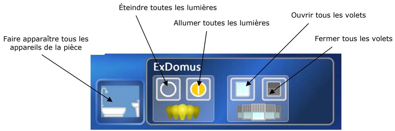 DIGITAL HOME CONCEPT EXDOMUS PREMIUM 1 - Sous-menu « Pièces » - 1