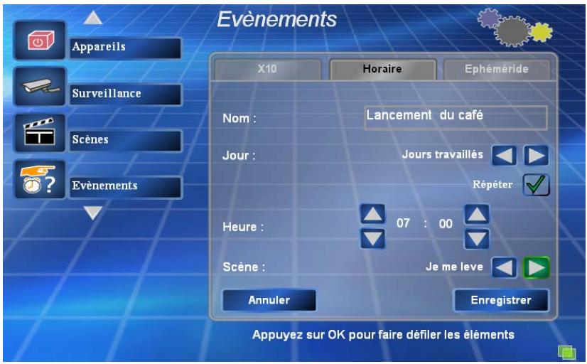 DIGITAL HOME CONCEPT EXDOMUS PREMIUM 1 - Evénement Horaire : - 1