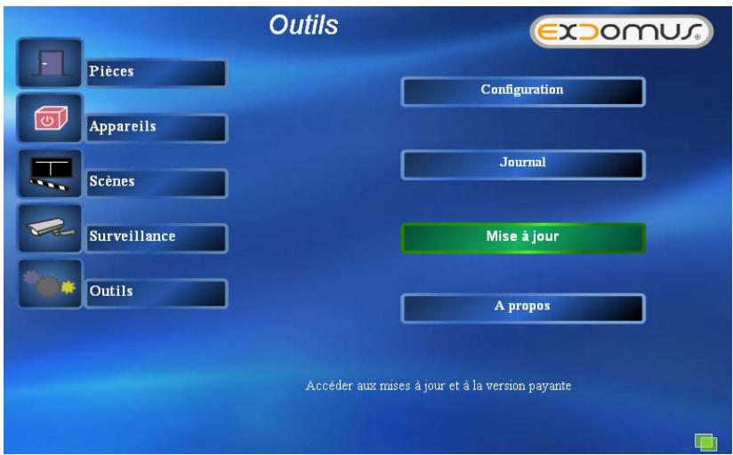 DIGITAL HOME CONCEPT EXDOMUS PREMIUM 1 - Sous-menu « Outils » - 1