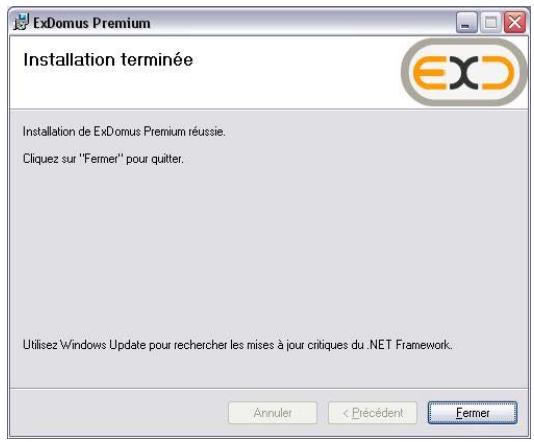DIGITAL HOME CONCEPT EXDOMUS PREMIUM 1 - Installation serveur - 6