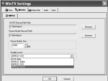 HAUPPAUGE WINTV-HVR-950 - Bouton Pref - 1