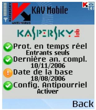 KAPERSKY ANTI-VIRUS MOBILE 6.0 - Lancement de l'application - 1