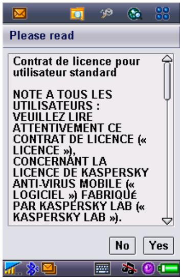 KAPERSKY ANTI-VIRUS MOBILE 6.0 - Installation de Kaspersky Antivirus - 4