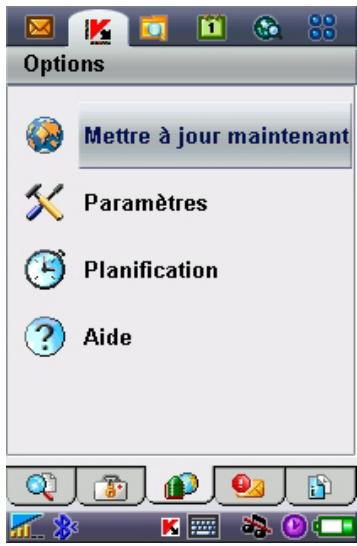 KAPERSKY ANTI-VIRUS MOBILE 6.0 - Sélection de la méthode de mise à jour - 1
