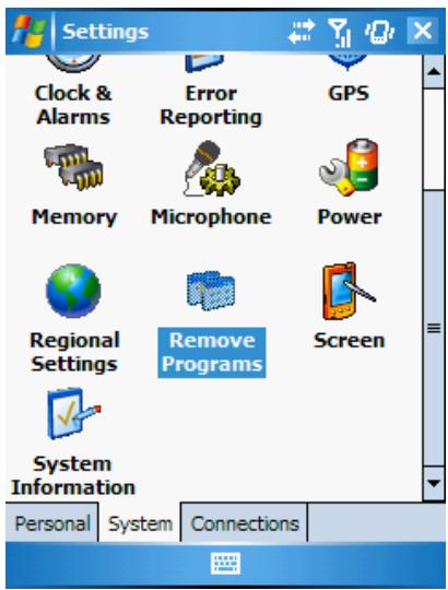 KAPERSKY ANTI-VIRUS MOBILE 6.0 - Supprimez le programme. Pour ce faire : - 1