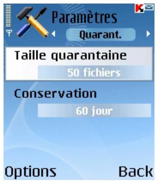 KAPERSKY ANTI-VIRUS MOBILE 6.0 - Utilisation de la garantaine - 3