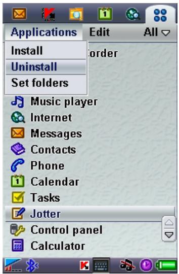 KAPERSKY ANTI-VIRUS MOBILE 6.0 - Suppression de l'application - 1