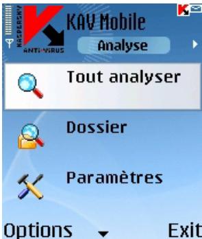 KAPERSKY ANTI-VIRUS MOBILE 6.0 - Protection en temps réel des fichiers - 1