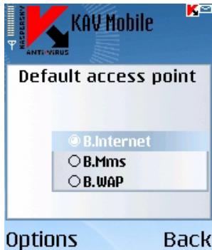 KAPERSKY ANTI-VIRUS MOBILE 6.0 - Sélectionnez la méthode de mise à jour - 2