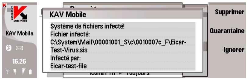 KAPERSKY ANTI-VIRUS MOBILE 6.0 - Analyse à la demande - 2