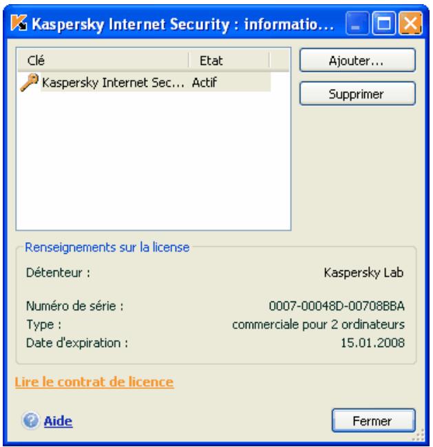 KAPERSKY INTERNET SECURITY 6.0 - Administration des licences - 1