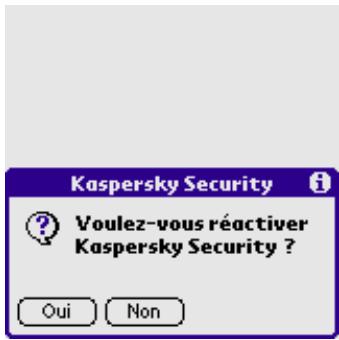 KAPERSKY SECURITY - Pour installer le fichier de clé de l'application sur votre ordinateur Palm, procédez comme suit : - 3
