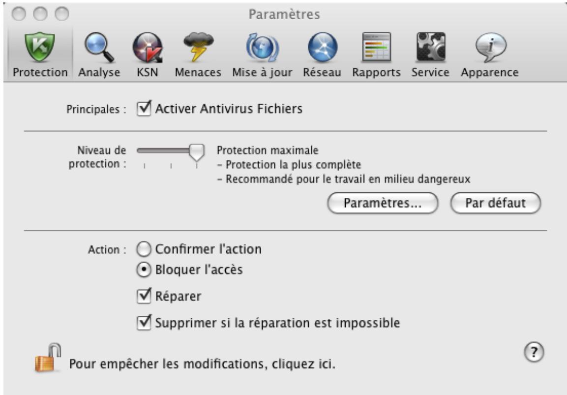 KASPERSKY LAB ANTI-VIRUS 8.0.5 - DÉSACTIVATION DE LA PROTECTION DES FICHIERS - 2