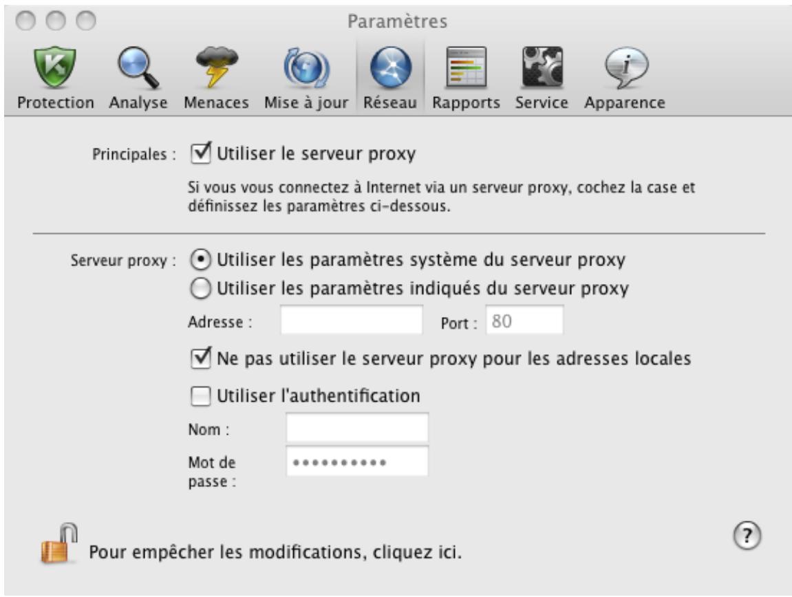 KASPERSKY LAB ENDPOINT SECURITY 8.0 - CONFIGURATION DES PARAMÉTRES DE ConnEXION AU SERVEUR PROXY - 1