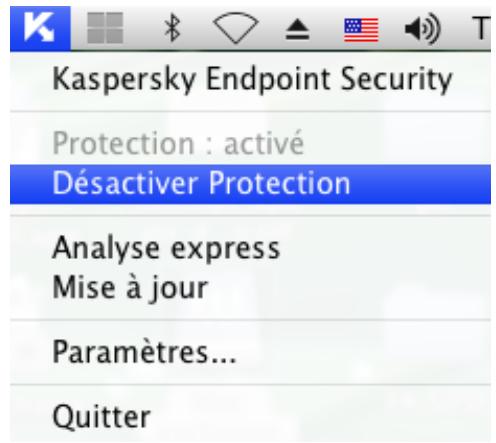 KASPERSKY LAB ENDPOINT SECURITY 8.0 - DÉSACTIVATION DE LA PROTECTION DES FICHIERS - 1