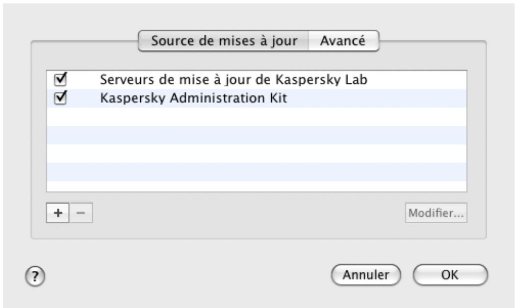 KASPERSKY LAB ENDPOINT SECURITY 8.0 - SELECTION DE LA SOURCE DE MISES À JOUR - 1