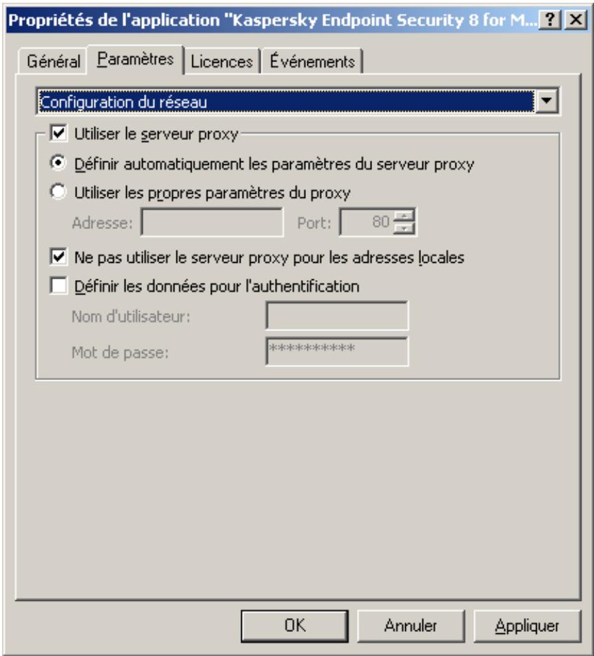 KASPERSKY LAB ENDPOINT SECURITY 8.0 - CONFIGURATION DES PARAMÉTRES DE ConnEXION AU SERVEUR PROXY - 1