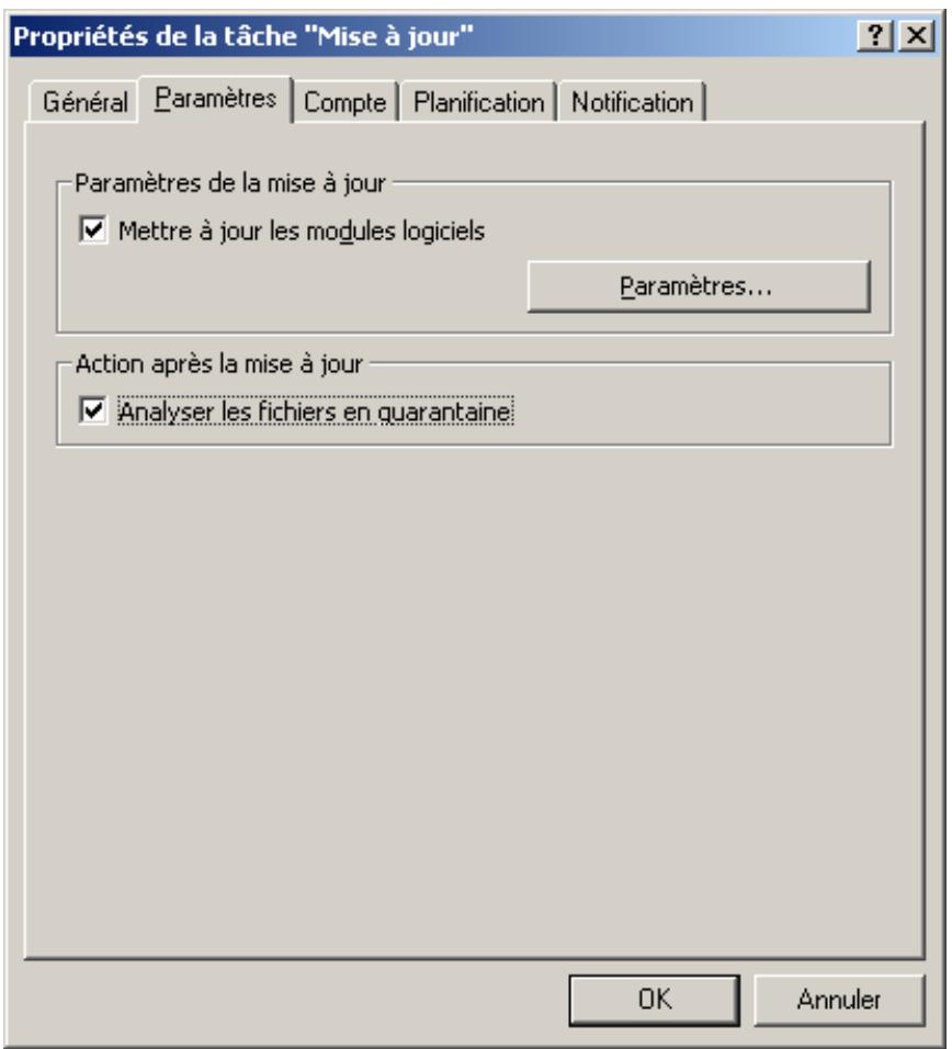 KASPERSKY LAB ENDPOINT SECURITY 8.0 - CONFIGURATION DE LA TÂCHE DE MISE À JOUR - 1