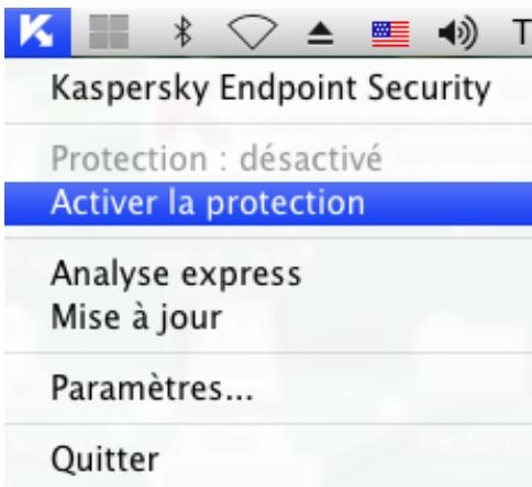 KASPERSKY LAB ENDPOINT SECURITY 8.0 - RÉTABLISSEMENT DE LA PROTECTION DE L'ORDINATEUR - 1