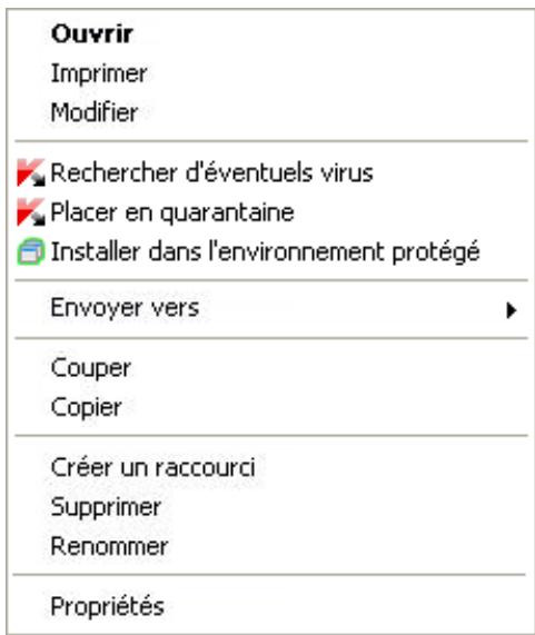 KASPERSKY LAB INTERNET SECURITY 2011 11.0 - PROCEDURE D'ANALYSE D'UN OBJECT DISTINCT (FICHIER, DOSSIER, DISQUE) - 1