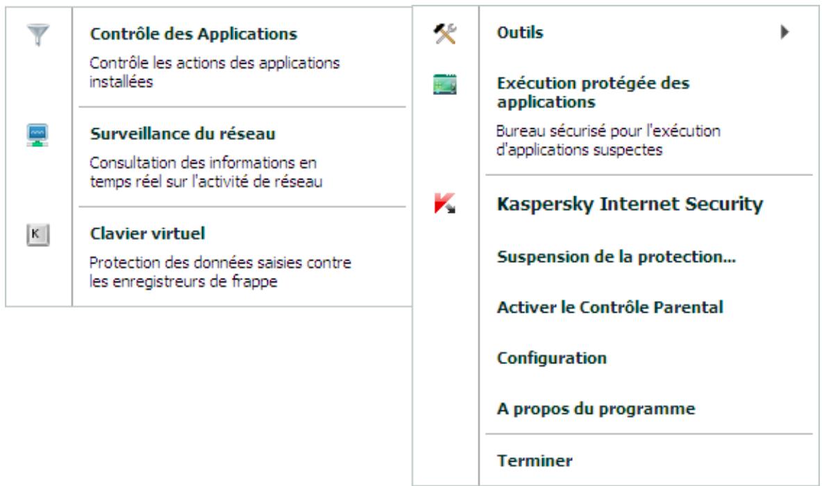 KASPERSKY LAB INTERNET SECURITY 2011 11.0 - MENU CONTEXTUEL - 1