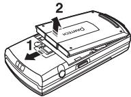 PANTECH G-3900 - Installation/retrait de la carte SIM - 1