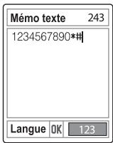 PANTECH G-3900 - Utilisation du mode 123 - 1