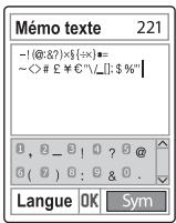 PANTECH G-3900 - Utilisation du mode Symboles - 1