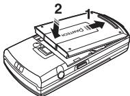PANTECH G-3900 - Insertion de la batterie - 1