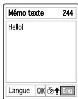 PANTECH PG-3500 - Utilisation du mode T9 [7.3] - 1