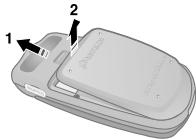 PANTECH PG-3500 - Installation/retrait de la carte SIM [3.2] - 1