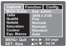 SEALIFE DC600 - OPTIONS DE MENU - 2