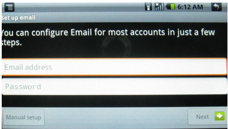 EGO SYSTEMS MID 7 - Paramétrer la boite de messagerie - 1