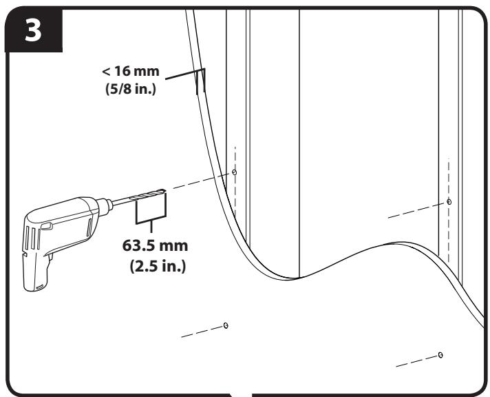 3 < 16 mm (5/8 in.) 63.5 mm (2.5 in.)