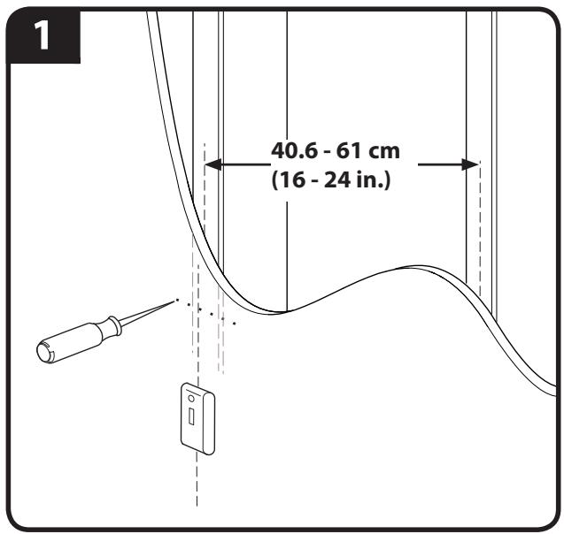 1 40.6 - 61 cm (16 - 24 in.)
