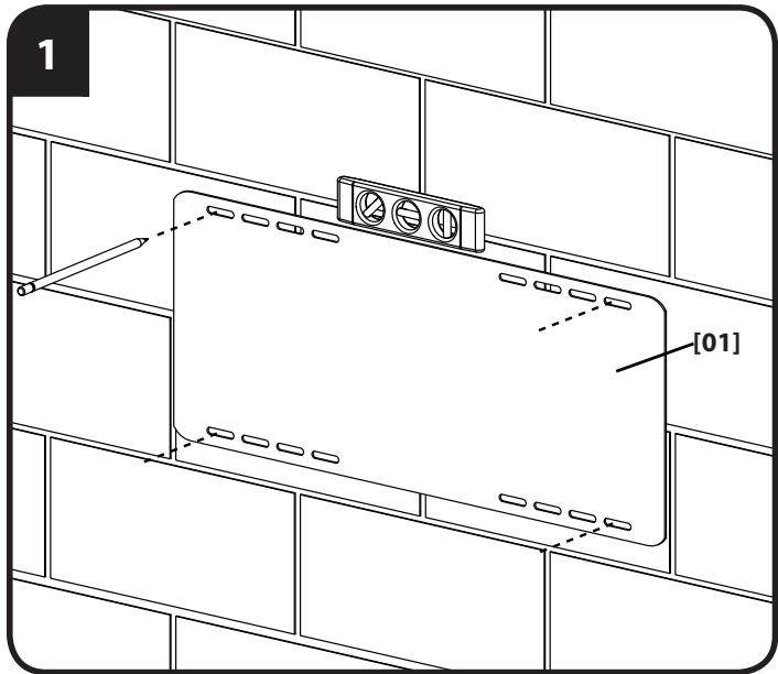SANUS SYSTEMS VLF311 - Solid Concrete and Concrete Block Mounting - See Cautions in Step 5. - 3